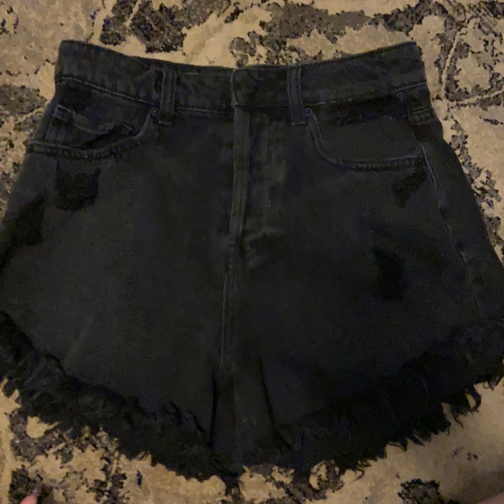 Black Denim shorts